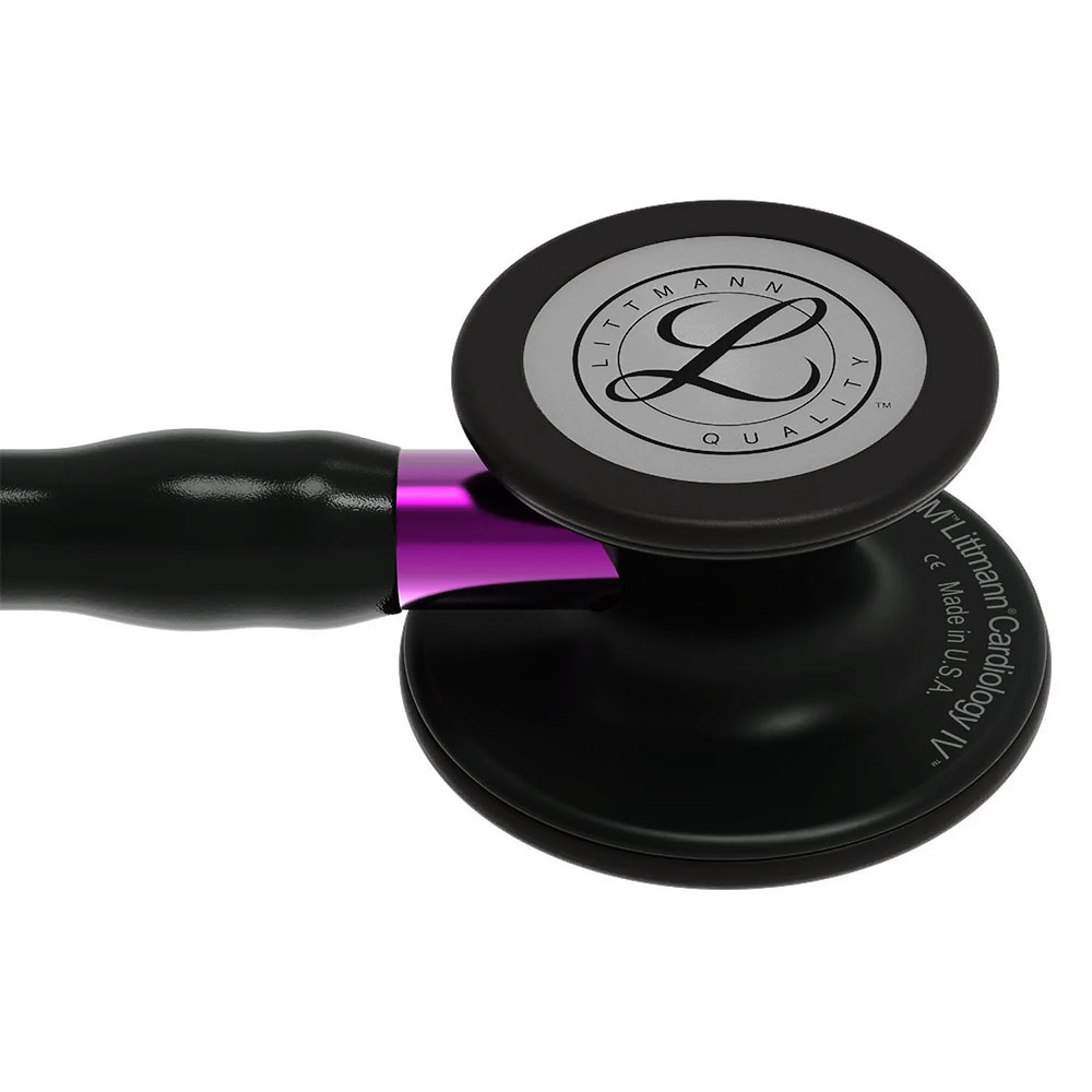 Littmann Cardiology IV Stethoscope Black with Violet Stem 6203