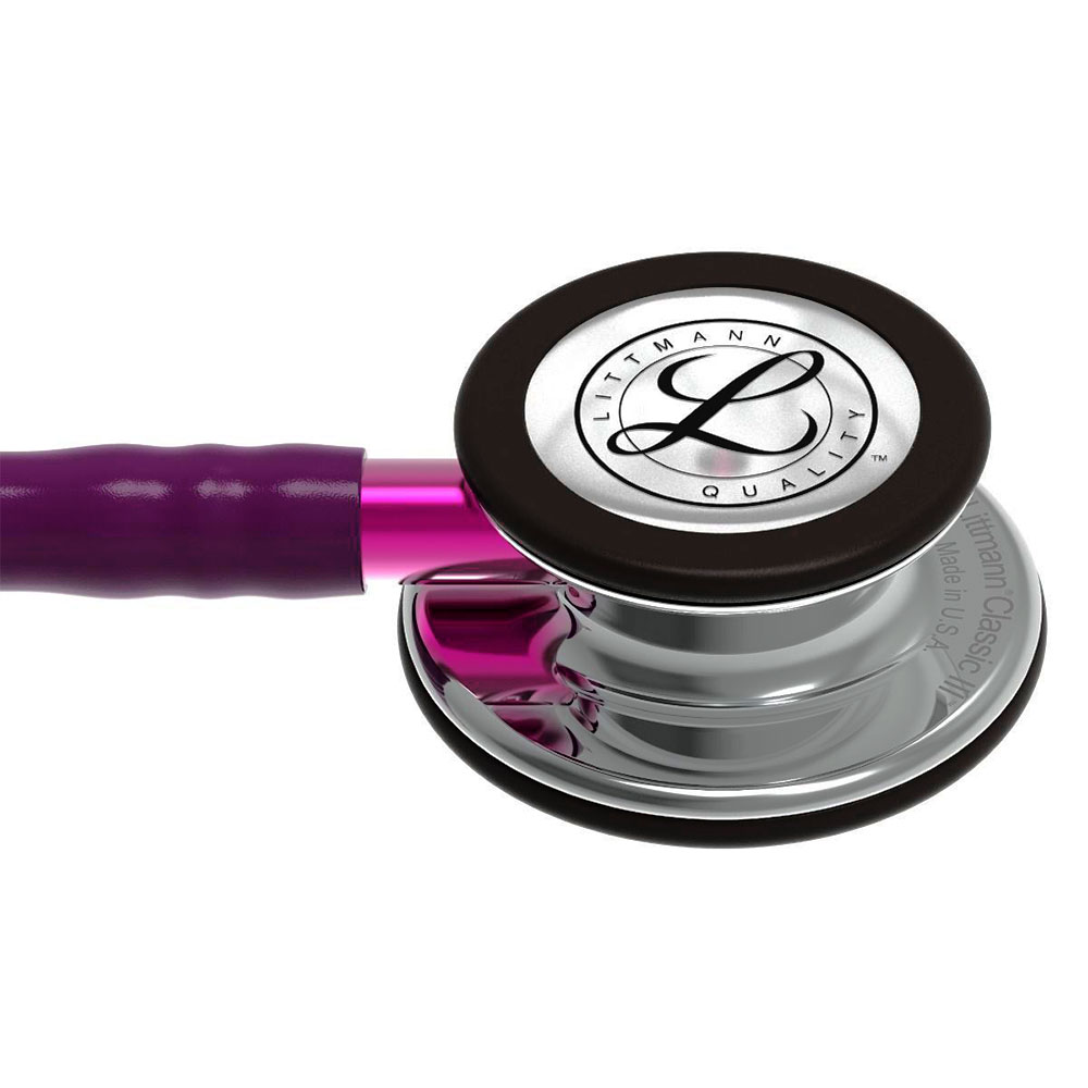 Littmann Classic III Stethoscope Mirror Finish, Plum Tube, 5960